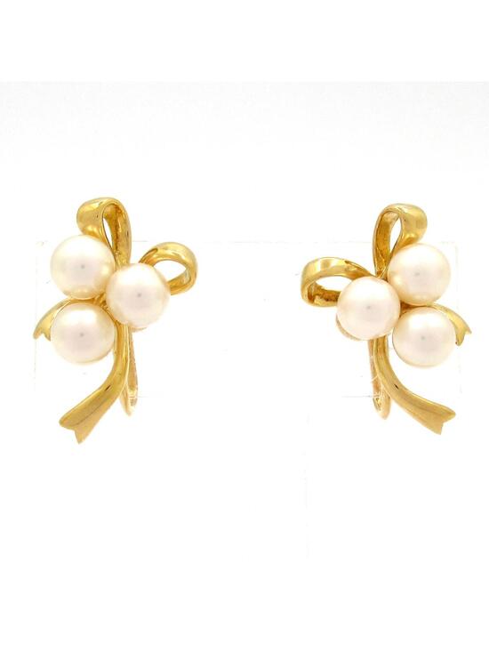 Mikimoto Accessories - Mikimoto 18K Yellow Gold Cream Pearl #320204M15B